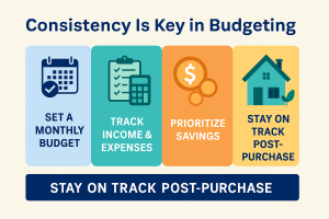 Infographic showing how steady savings over time increase a home buyer's budget potential in Canada- Bill Stevenson,Century 21 Lanthorn