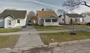 Typical Kingscourt neighbourhood homes in Kingston Ontario — compact bungalows and 1½-storey houses, affordable for first-time buyers
