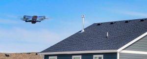 Drone roof inspection during a Kingston home inspection with Bill Stevenson, REALTOR® at Century 21 Lanthorn Real Estate Ltd