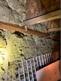 Foundation and insulation issues discovered during a home inspection on an island property in Leeds & the Thousand Islands, reviewed by Bill Stevenson, REALTOR® at Century 21 Lanthorn Real Estate Ltd.