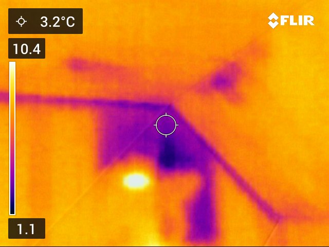 Thermal image showing temperature differences inside a home, helping identify heat loss, insulation deficiencies, and potential moisture concerns. Bill Stevenson, REALTOR®, Century 21 Lanthorn Real Estate Ltd., Brokerage