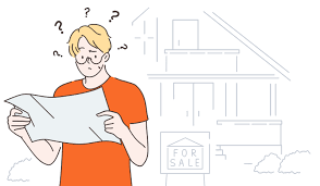 Confused home seller reviewing paperwork without a realtor
