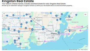 House hunting in Kingston with MLS® map of homes, condos, and real estate for sale