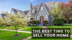 Well-kept Kingston home with spring trees in bloom representing the best time to sell your home