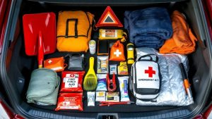 Winter emergency kit items for Eastern Ontario drivers