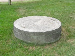 Concrete dug well cover for a rural well in the Kingston area, Bill Stevenson REALTOR®, Century 21 Lanthorn Real Estate Ltd. Brokerage