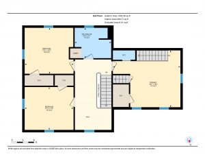 Detailed 2nd floor iGuide style floor plan showing room layout and measurements, similar to what buyers receive in Kingston area listings from Bill Stevenson REALTOR, Century 21 Lanthorn Real Estate Ltd Brokerage