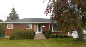 A red-brick single-storey bungalow with a mature tree and front lawn in Kingston.