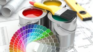 Paint cans and colour swatches used during renovation planning in Kingston, Bill Stevenson, REALTOR®, Century 21 Lanthorn Real Estate Ltd, Brokerage