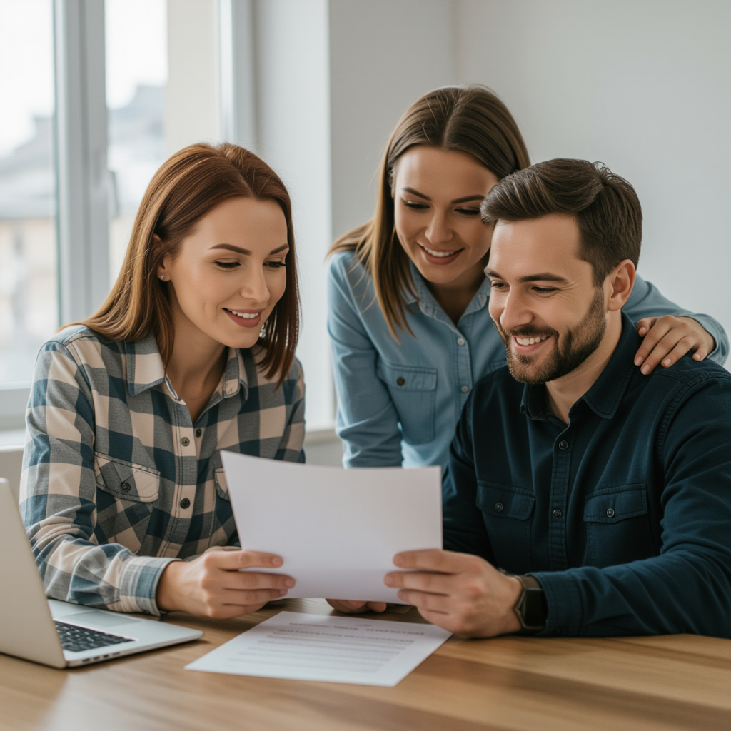 Bill Stevenson REALTOR®, Century 21 Lanthorn Real Estate Ltd., Brokerage – Buyers reviewing mortgage pre-approval documents in Kingston Ontario