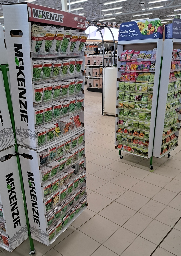 Vegetable and flower seed display rack in Kingston, Ontario, Bill Stevenson, REALTOR®, Century 21 Lanthorn Real Estate Ltd., Brokerage