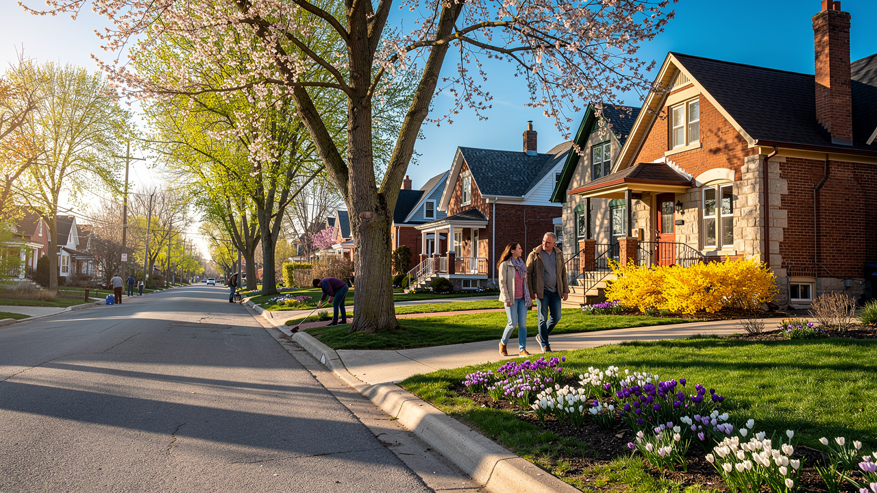 Kingston Ontario spring neighbourhood homes during the active spring real estate market, Bill Stevenson REALTOR®, Century 21 Lanthorn Real Estate Ltd., Brokerage