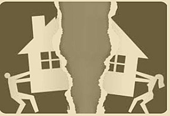 Spousal buyout Ontario illustration showing division of a matrimonial home