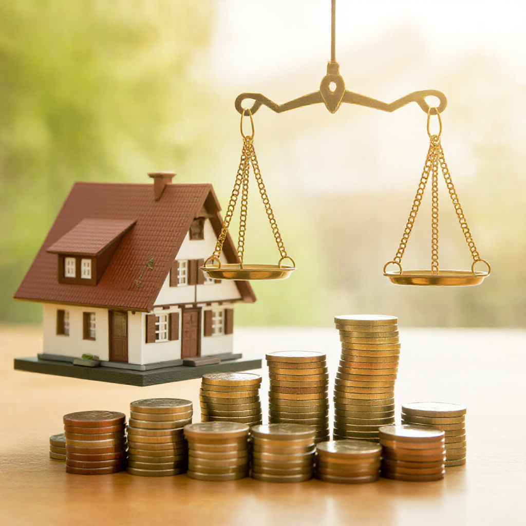Spousal buyout Ontario concept showing home value balanced with equity and financial assets