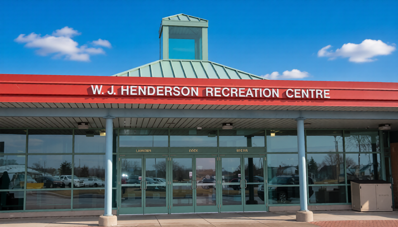 W J Henderson Recreation Centre in Amherstview Loyalist Township near Kingston Ontario community arena