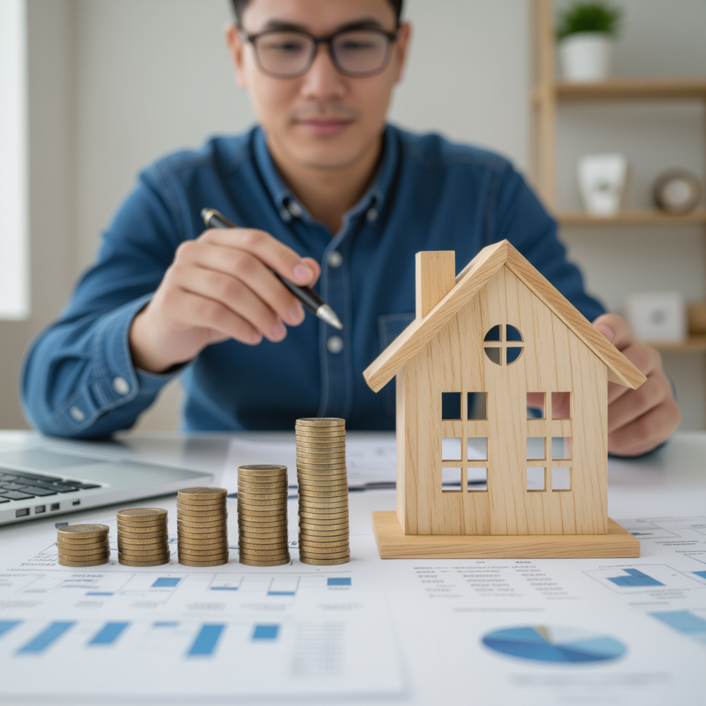 Rental property investment growth and planning concept with house model and stacked coins Ontario Bill Stevenson REALTOR® Kingston