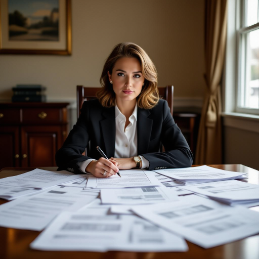 Unrepresented Buyer reviewing real estate documents before making an offer in Kingston Ontario