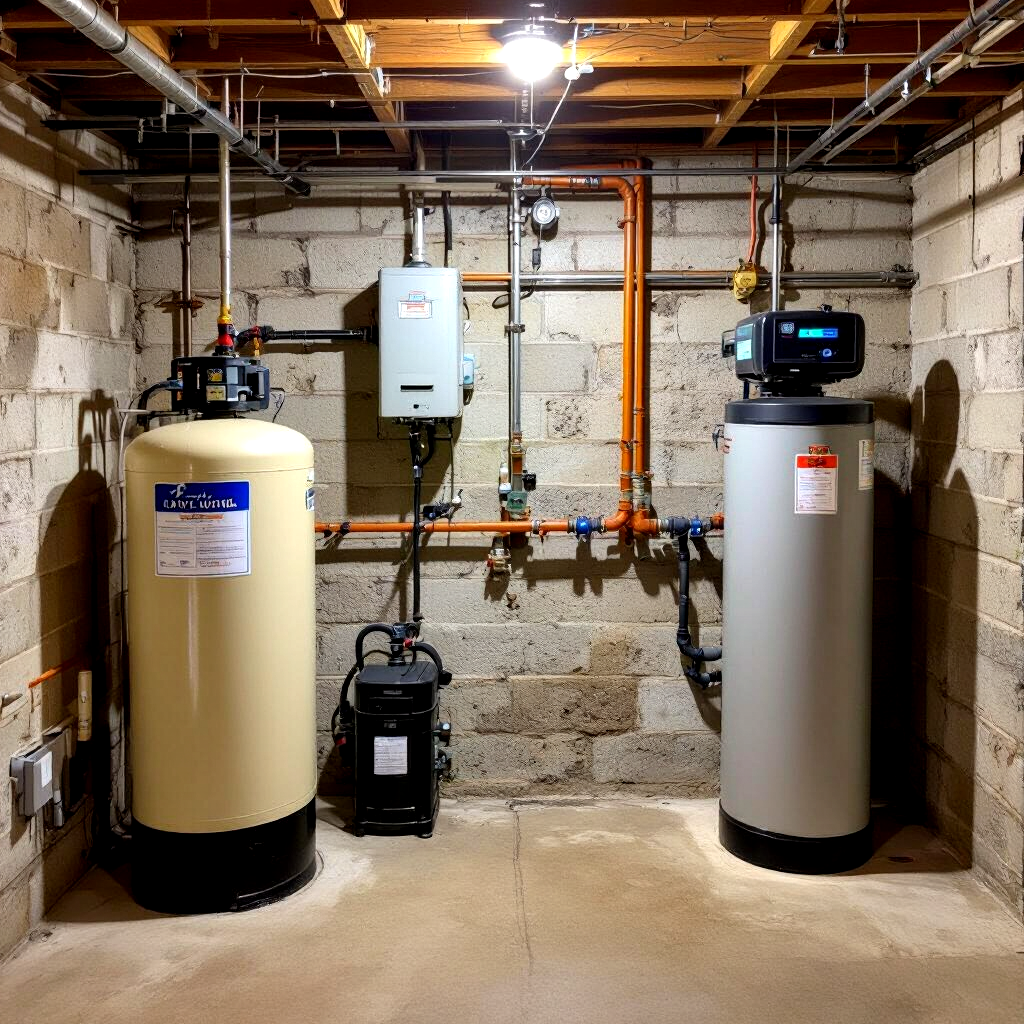 water treatment equipment serving a drillerd or dug well system