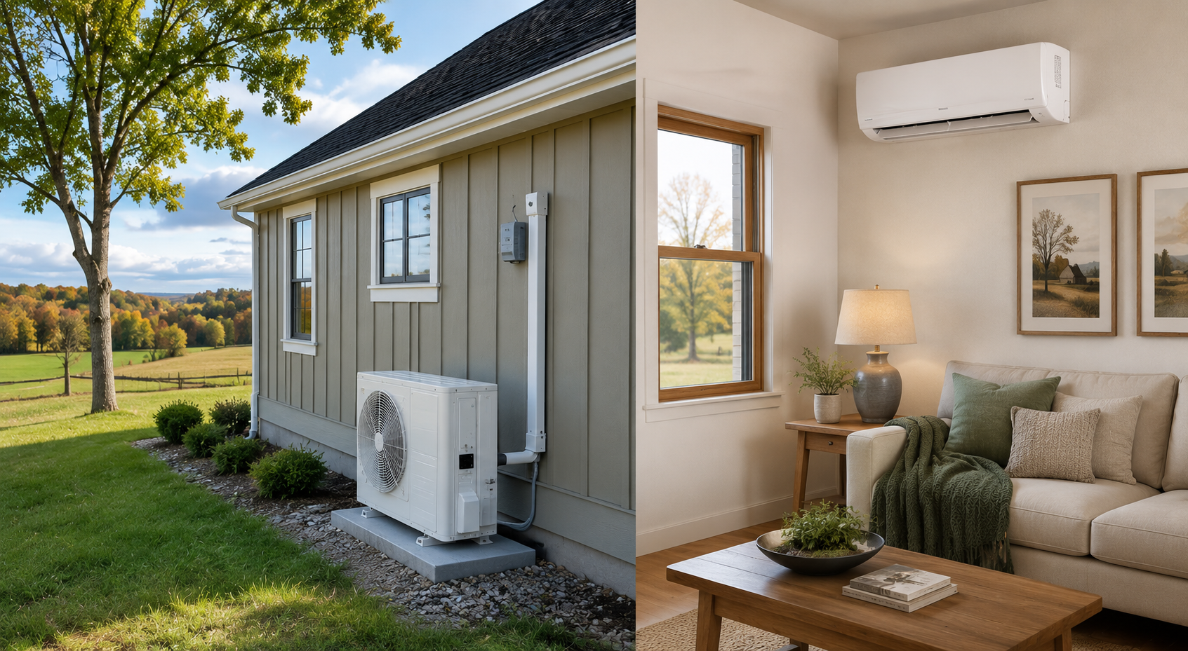 Bill Stevenson, REALTOR®, Century 21 Lanthorn Real Estate Ltd., Brokerage. Ductless mini-split system providing efficient heating and cooling as part of rural heating systems in Kingston and Area homes.