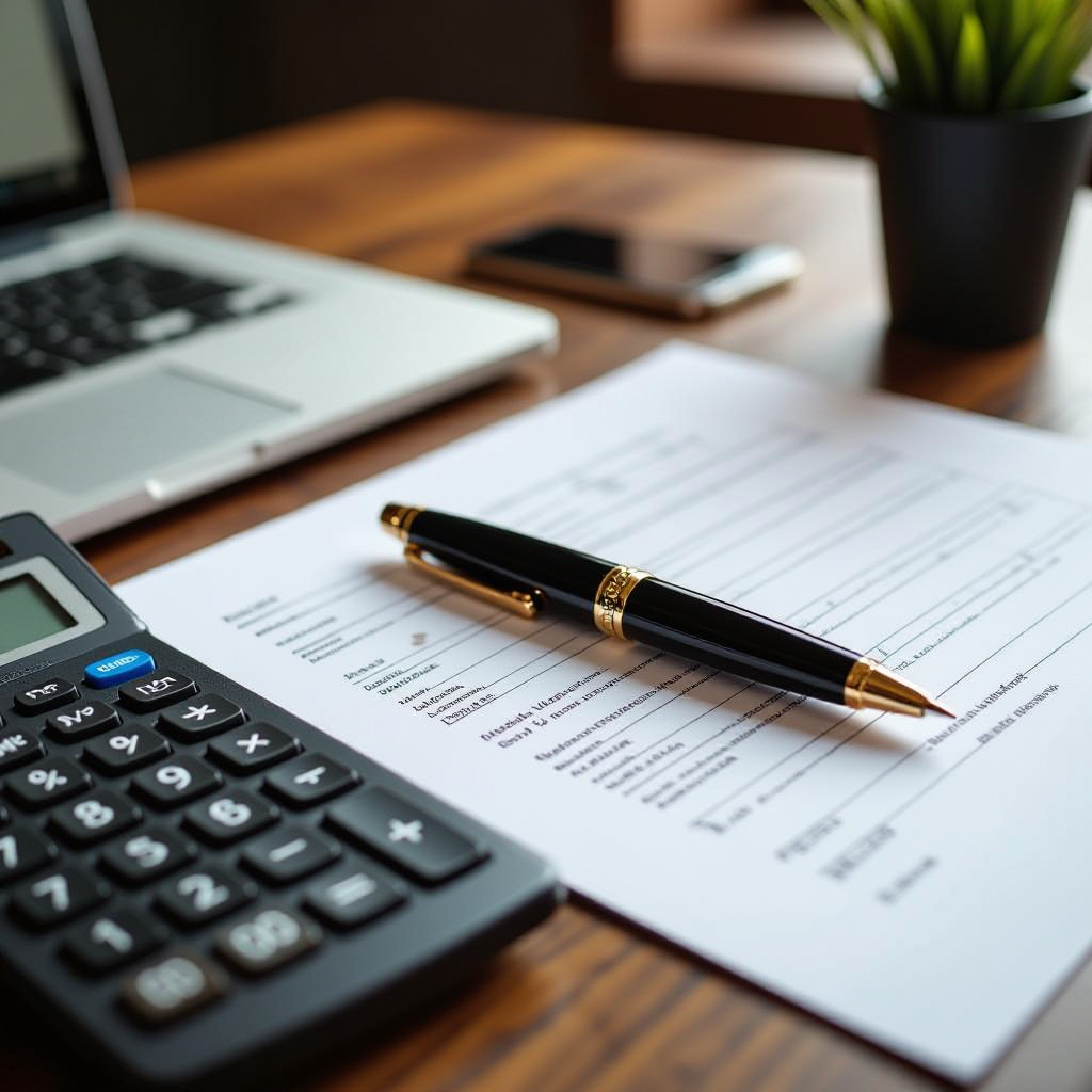 Unrepresented buyer reviewing real estate offer contract and financial details in Ontario before signing